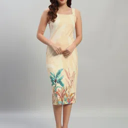 Attire Empire Printed Bodycon Midi Dress-picture-31