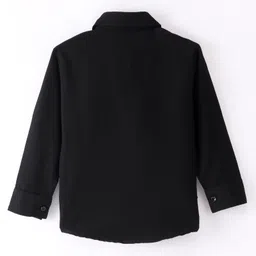 Dapper Dudes Full Sleeves Shirt With Attached Checked Waistcoat & Bow - Green image 3