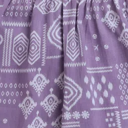 The Magic Wand Girls Printed Pure Cotton Top With Palazzos image 3