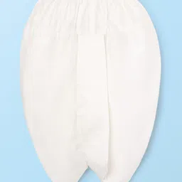 EARTHY TOUCH Woven Full Sleeves Kurta Dhoti Set with Motif Glitter Print - Maroon image 4