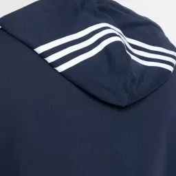 Adidas Blue M 3S FT FZ HD Jacket image 5