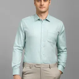 Louis Philippe Green Cotton Slim Fit Shirt-picture-27