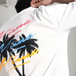 Puma White Cotton Relaxed Fit Printed T-Shirt image 5
