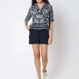 Vero Moda Blue Regular Fit Printed Shirt image 5