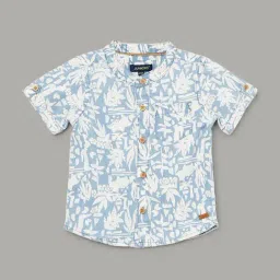 Juniors by Lifestyle Boys Blue Cotton Printed Shirts-picture-27