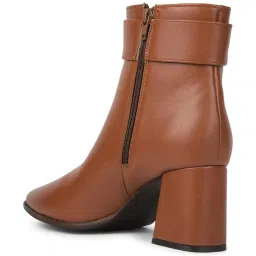 Bata Women's Tan Casual Booties image 5