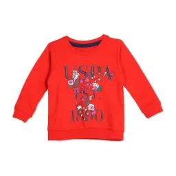 U.S. Polo Assn. Kids Red Cotton Printed Full Sleeves Sweatshirt-picture-21