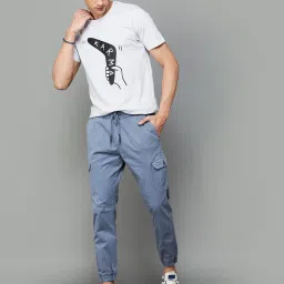 Fame Forever by Lifestyle Grey Melange Regular Fit Graphic Print T-Shirt image 5