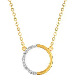 Joyalukkas 22k (916) Serenity Circle Gold Necklace For Women-picture-10