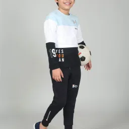 Cantabil Boy's Navy Blue Solid Casual Trackpants image 5