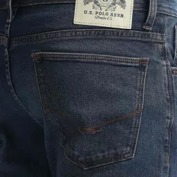 U.S. Polo Assn. Blue Cotton Slim Fit Jeans image 5