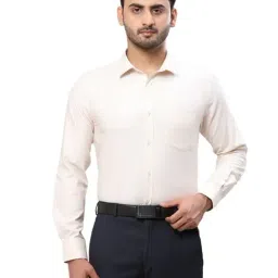 Park Avenue Beige Slim Fit Texture Shirt-picture-32