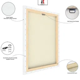 Art Street Brown Onkar Stretched Canvas Painting image 5