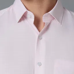 Reid & Taylor Pink Cotton Regular fit Checks Shirt image 5
