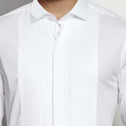 Tommy Hilfiger Ancient White Cotton Slim Fit Striped Shirt image 5