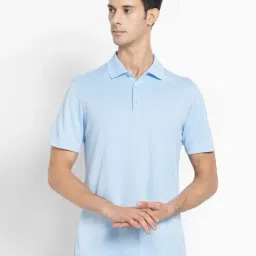 adidas Blue ADI PERF Polo T-Shirt-image-30