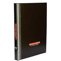 Worldone B4 Size Black 1.2 mm Thick PP Sheet Designer's Portfolio 4D Ring Binder, RB418 image 2