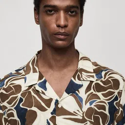MANGO MAN Printed Flowy Shirt image 2
