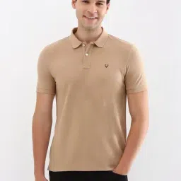 Allen Solly Beige Regular Fit Polo T-Shirt-picture-40