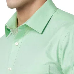 Raymond Green Cotton Classic Fit Texture Shirts image 5