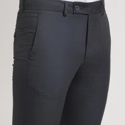 Turtle Grey Ultra Slim Fit Chequered Trousers image 5