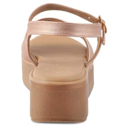 Tresmode Women's Champagne Ankle Strap Wedges image 5