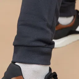 Kappa Grey Cotton Regular Fit Trackpants image 5