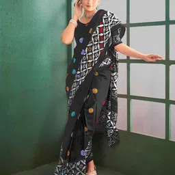 AMRUTKALA SAREES Batik Printed Pure Cotton Saree-picture-40