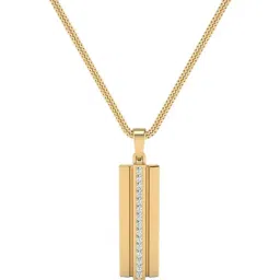 SHINE ETERNAL Lab Grown Diamond 18k (750) Yellow Gold Pendant for Men-picture-146