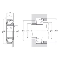 KOYO Tapered Roller Bearing, Inner Dia 70 mm, Outer Dia 120 mm, Width 33 mm, 47487R/20 image 2