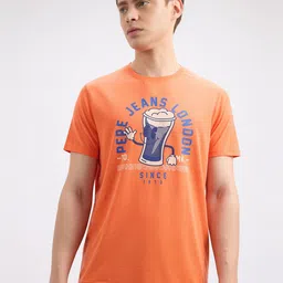 Pepe Jeans Men Graphic Printed Round Neck Slim Fit T-shirt-picture-47