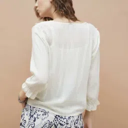 Fame Forever By Lifestyle Beige Regular Fit Top image 2