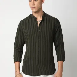 Vastrado Multicolored Relaxed Fit Striped Shirt-picture-16