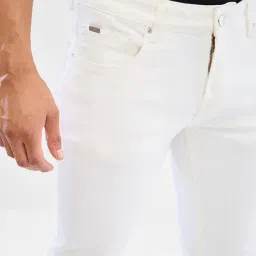 Spykar White Slim Fit Jeans image 4