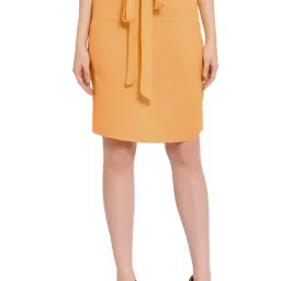 PATRORNA Peach Above Knee Skirt-picture-25