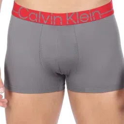 Calvin Klein Casper Blue Regular Fit Logo Printed Trunks-picture-20