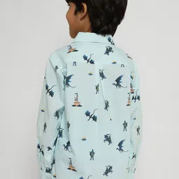 Somersault Boys Opaque Printed Party Shirt image 5