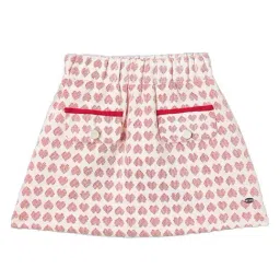 ELLE Girls Pink Printed Skirt-image-19