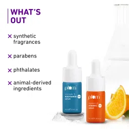 Plum Glow & Clarify Serum Travel Combo - 15% Vitamin C + 10% Niacinamide Face Serum image 5