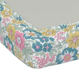 Raymond Home White & Blue 110TC Microfiber Double Queen Bedsheet Set 1.83 m x 1.98 m image 5