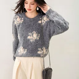 JC Collection Women Floral Printed Pullover with Embellished Detail-picture-26