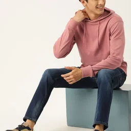 Mast & Harbour Men Solid Hooded Sweatshirt-image-40