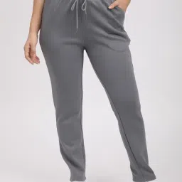 R&B Grey Viscose Mid Rise Trackpants-picture-16