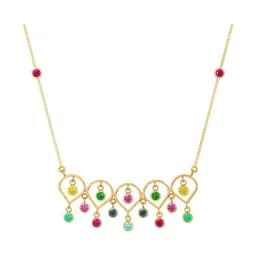 Joyalukkas 22k (916) Hanging Dewdrop Glow Gold Necklace For Women-image-75