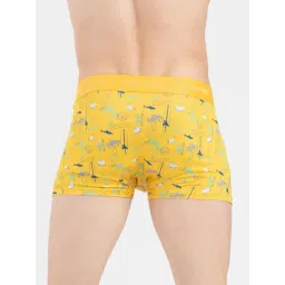Red Tape Yellow Comfort Fit Printed Trunks image 2
