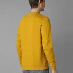 Louis Philippe Yellow Cotton Regular Fit Sweatshirt image 2