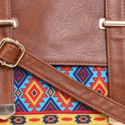 Sabhyata Multicolor Printed Medium Cross Body Bag image 5