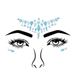 Comet Busters Face Jewels Party Temporary Sticker Bindi image 4