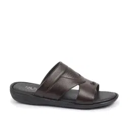 FAUSTO Men's Brown Thong Sandals image 3