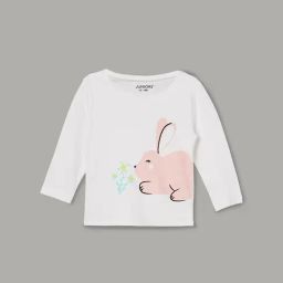 Juniors by Lifestyle Baby Girls White Regular Fit T-Shirt-picture-43
